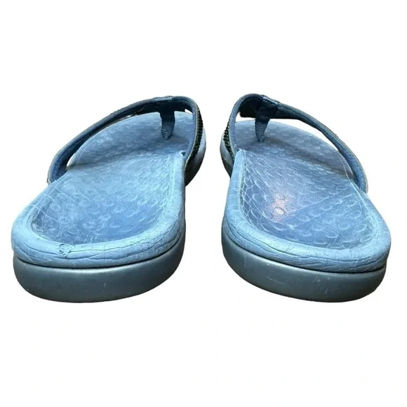Vionic Tide Rhinestone Thong Sandals Size 7 Navy - Picture 8 of 10